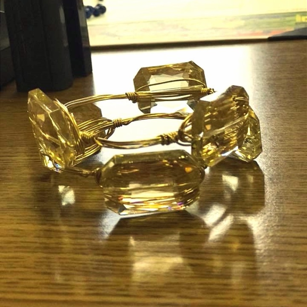 bourbon & boweties inspired wire wrapped bracelet